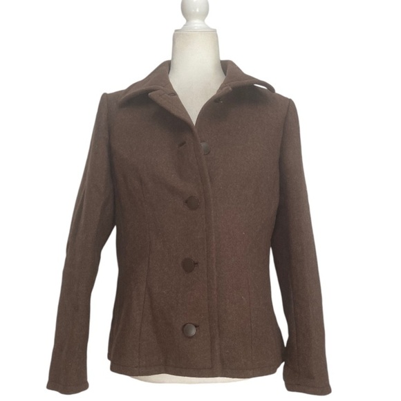 Givenchy Nouvelle Boutique Paris Wool Blazer Jacket in Espresso Brown - Picture 4 of 6